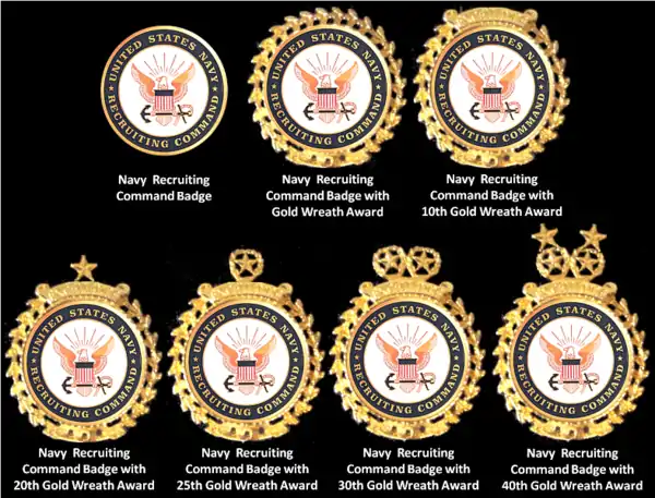 U.S. Navy Recruiting Command Badges