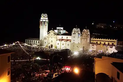 Basilica of Candelaria in festivity