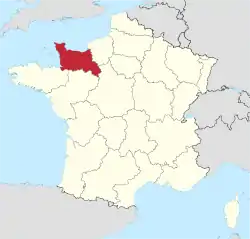 Lower Normandy region in France