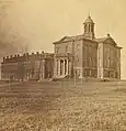 Hathorn and Parker Halls in the 1860s