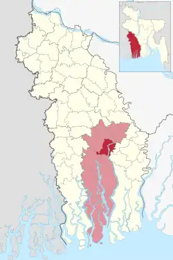 Location of Batiaghata