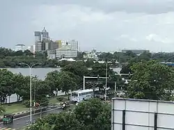 Battaramulla skyline from Diyawanna Lake side