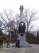 The Battle of Nashville Monument is now located at the intersection of Granny White Pike and Clifton Lane