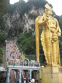 Image 30Batu Caves temple built by Tamil Malaysians in c. 1880s. (from Tamils)