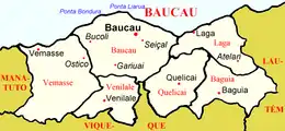 Location in Baucau Municipality