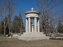 The Baxter Family Monument in Evergreen Cemetery