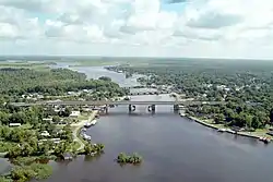 Des Allemands on the Bayou des Allemands.  View to the north.