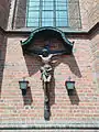 Crucifix on the northern wall of the temple