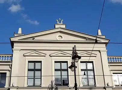 Detail of the pediment