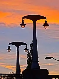 Art Nouveau lampposts