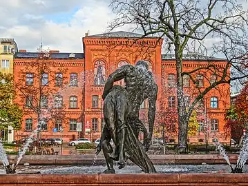 View with Fountain Potop on the foreground