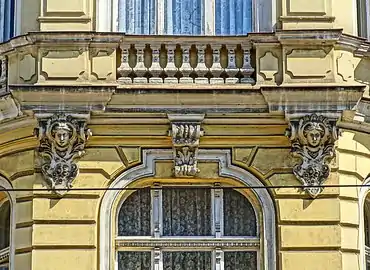 Balcony with railing