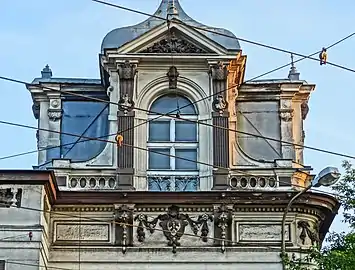 Detail of the Mansard roof