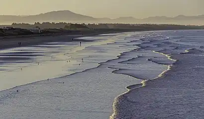 Beach at New Brighton, New Zealand