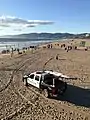 Beach patrol in Santa Monica, California