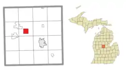 Location within Isabella County