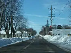 Looking west at the unincorporated community of Bear Creek