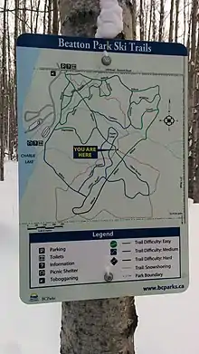 Beatton Provincial Park Trail Map