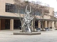 David Cargill sculpture in front of Civic Center