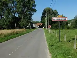 The road into Beaurainville