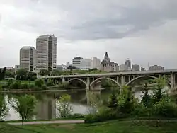 Skyline of Saskatoon's Central Business District