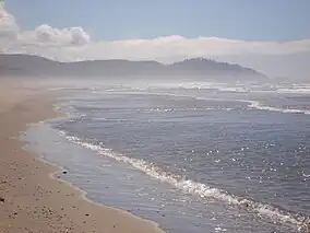 Cape Meares seen from Bayocean beach