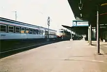 Platforms of Bebra station in the early 1990s