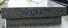 Tomb of Beckett at Cimetière de Montparnasse