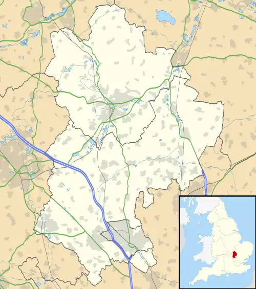 Caddington is located in Bedfordshire