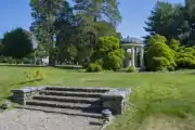 The garden's pergola