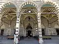 Front portico and entrance to the mosque