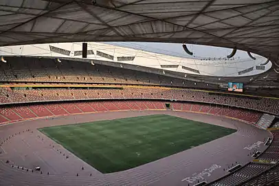 Interior view of the stadium