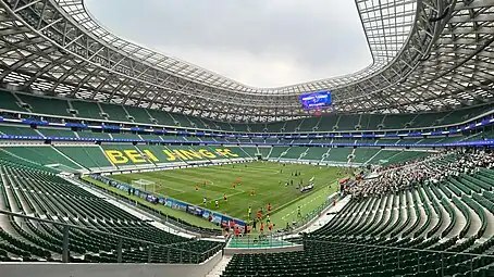 View of the pitch