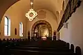 Nave facing the chancel with decoration by Enevold Thømt