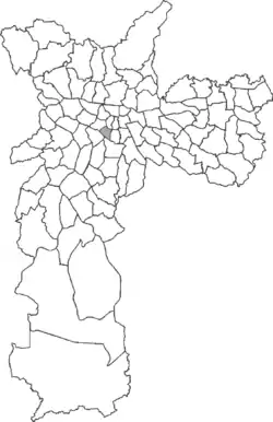 Location in the city of São Paulo