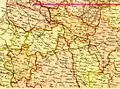 1882 map of White Russia regions. In the Russian Empire, Lyubavichi was a part of Mogilev Governorate (present-day Belarus)