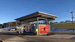 Canopy-covered shelter