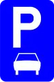 E9b: Parking reserved for motorcycles, cars, vans (< 3.5t) and minibusses