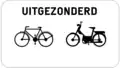 M3bis: Except bicyclists and mopeds