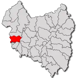 Location in Covasna County