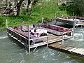 A popular restaurant on the Melendiz River