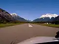 Nusatsum Mountain (right), west aspect from Bella Coola Airfield