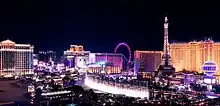 A view of the Las Vegas Strip.