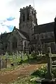 View across the neighbouring cemetery