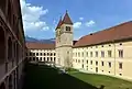 Seckau Abbey courtyard