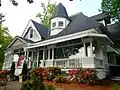 The Benjamin F. Bulloch House was built in the Queen Anne style in 1893 by Warm Springs' co-founder, Benjamin F. Bulloch. It was added to the National Register of Historic Places on May 26, 1994. For many years, the house was the location of The Bulloch House Restaurant. The Benjamin F. Bulloch House was completely destroyed by a fire on June 10, 2015.