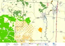 Map of Benton County