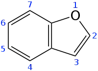 Skeletal formula with numbering convention