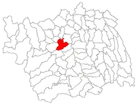 Location in Bacău County