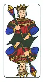 King of clubs (Bergamo pattern)